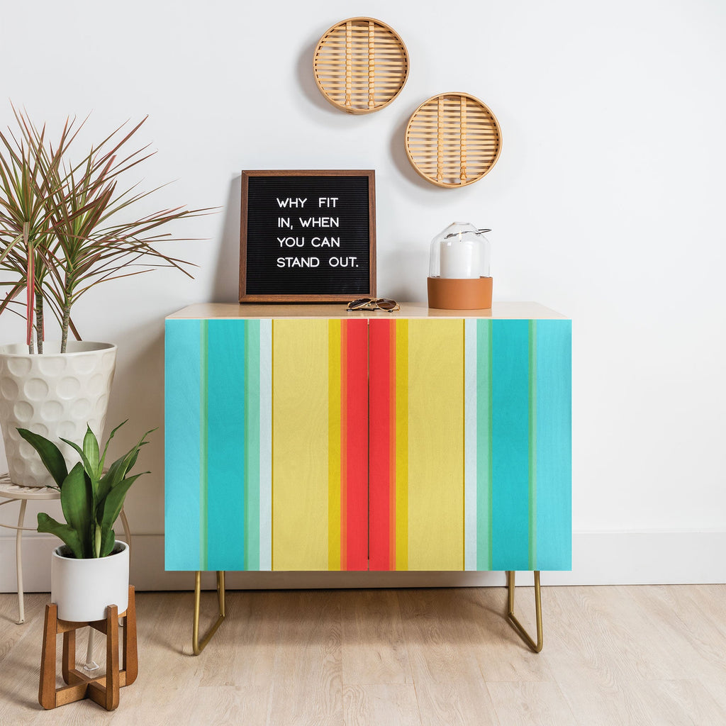 Sharon Turner deckchair stripe Credenza