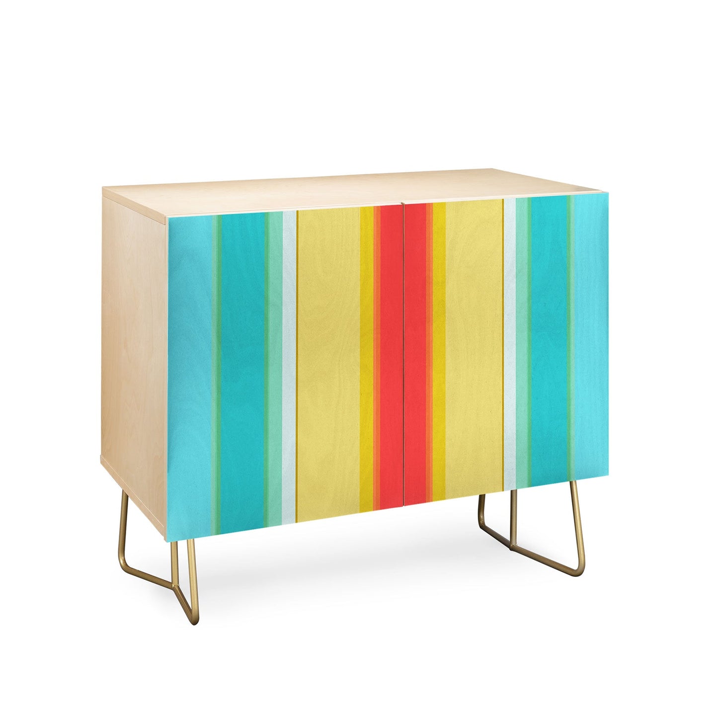 Sharon Turner deckchair stripe Credenza