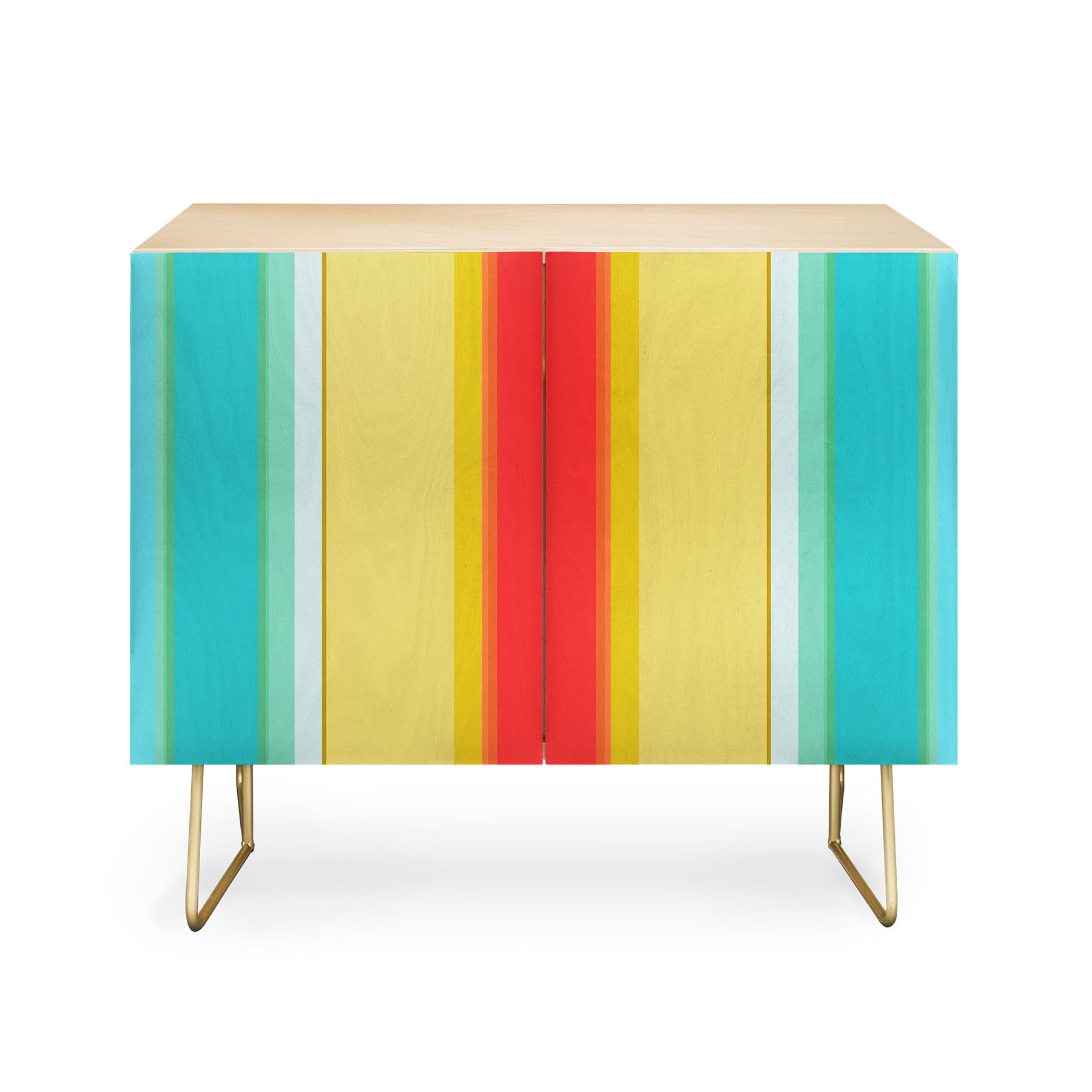 Sharon Turner deckchair stripe Credenza