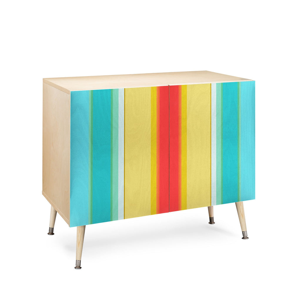 Sharon Turner deckchair stripe Credenza