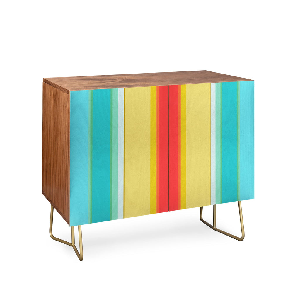 Sharon Turner deckchair stripe Credenza