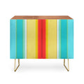 Sharon Turner deckchair stripe Credenza