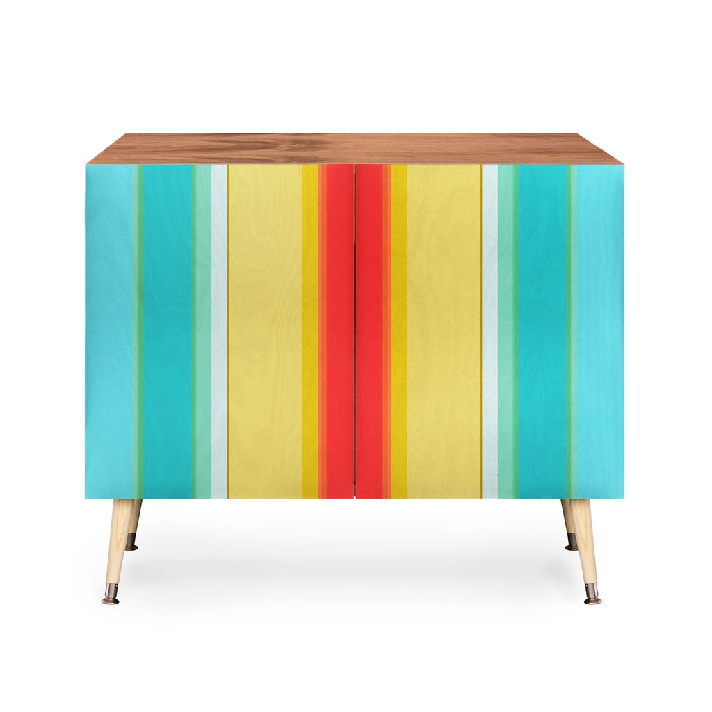 Sharon Turner deckchair stripe Credenza