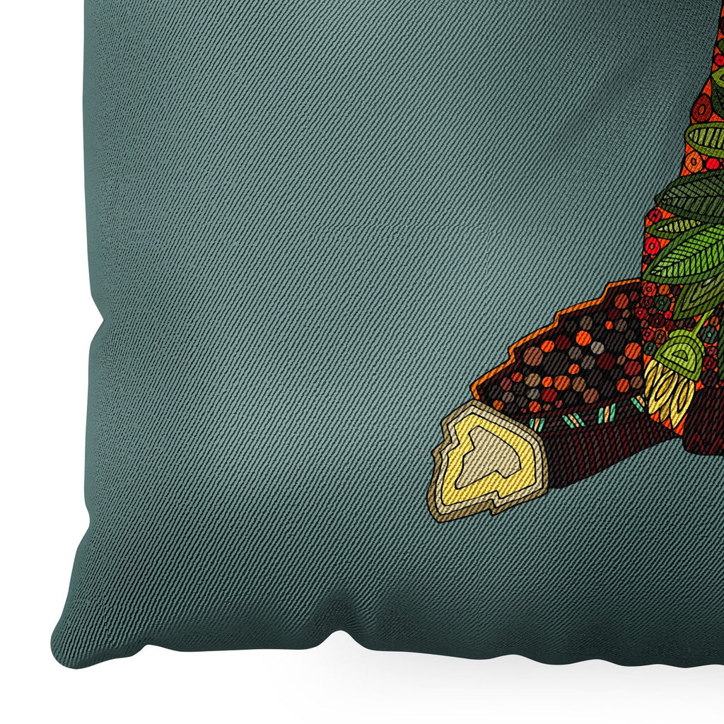 Sharon Turner fox love Floor Pillow Square