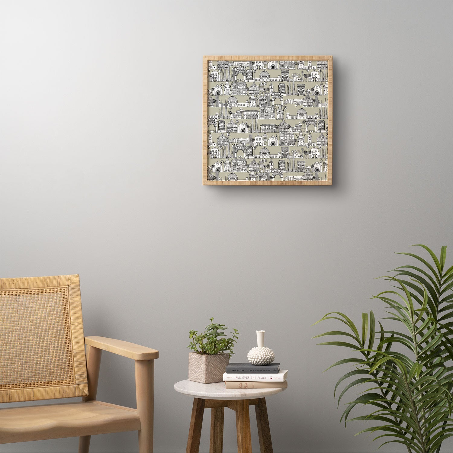 Sharon Turner Los Angeles Linen Framed Wall Art