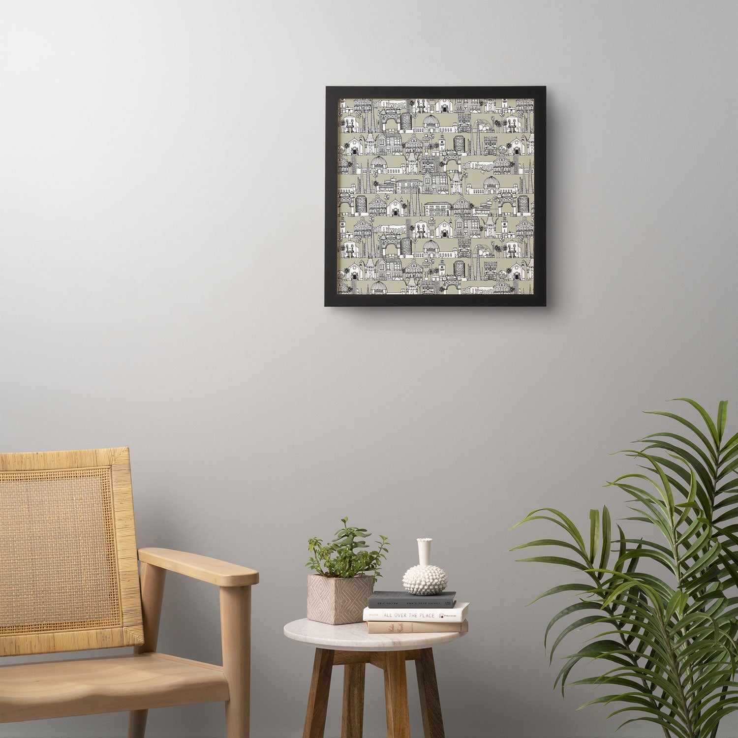 Sharon Turner Los Angeles Linen Framed Wall Art