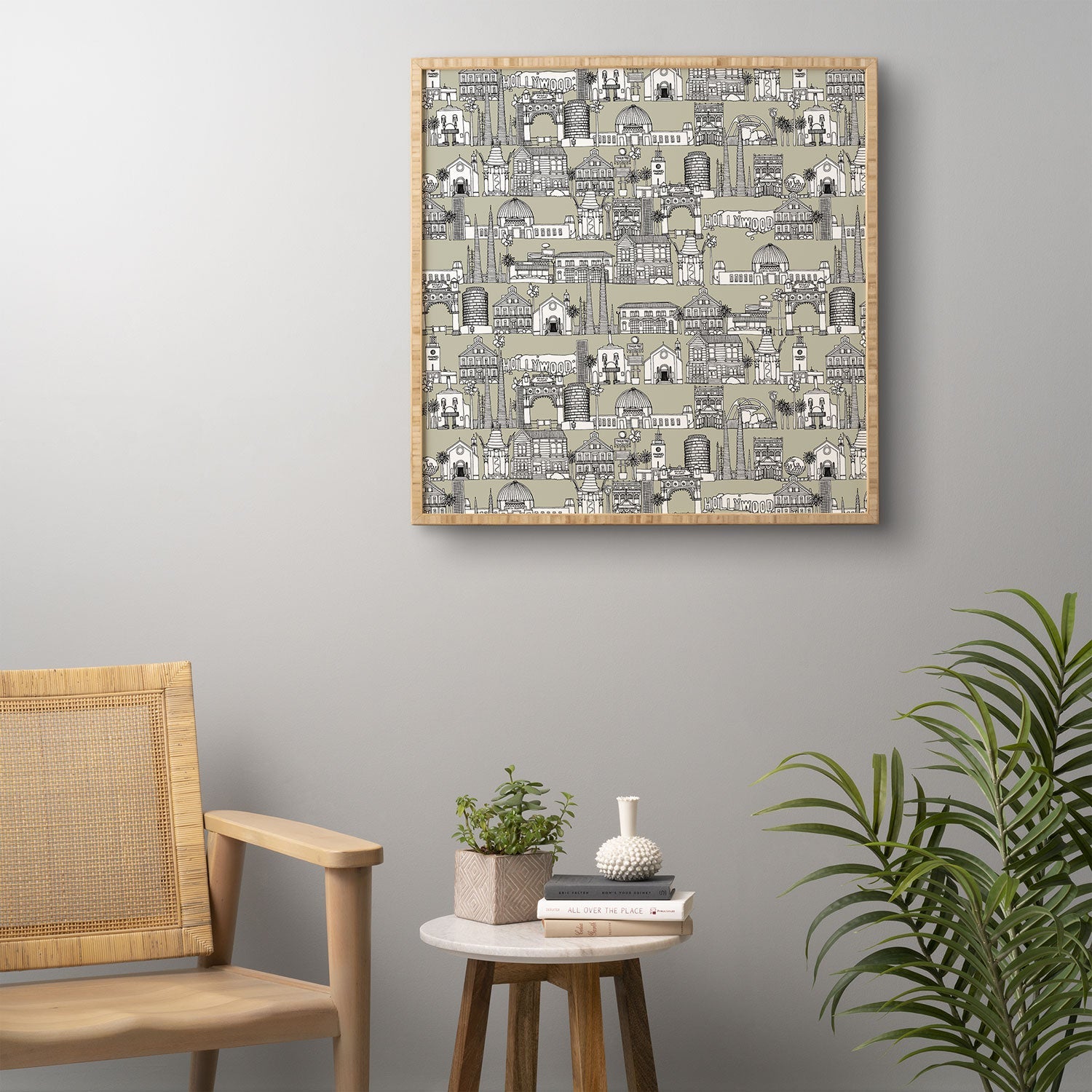 Sharon Turner Los Angeles Linen Framed Wall Art