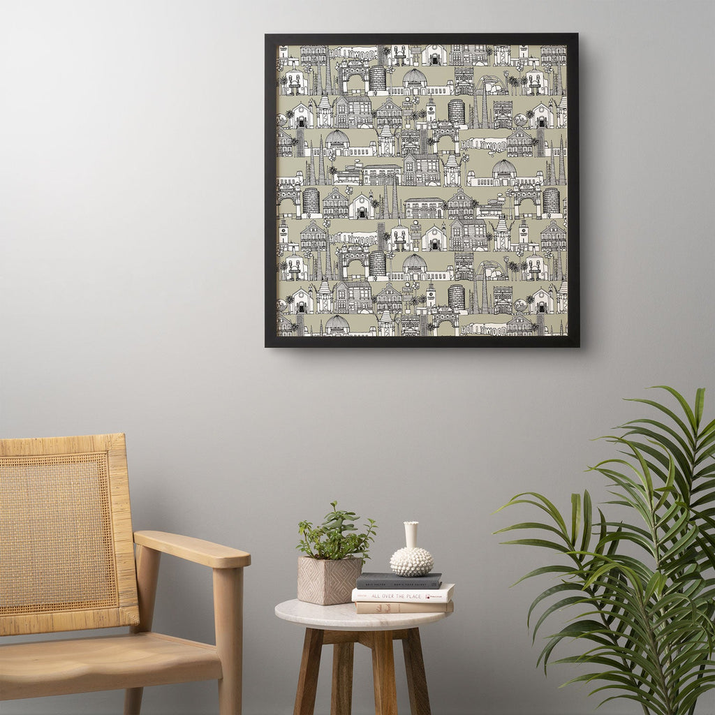 Sharon Turner Los Angeles Linen Framed Wall Art
