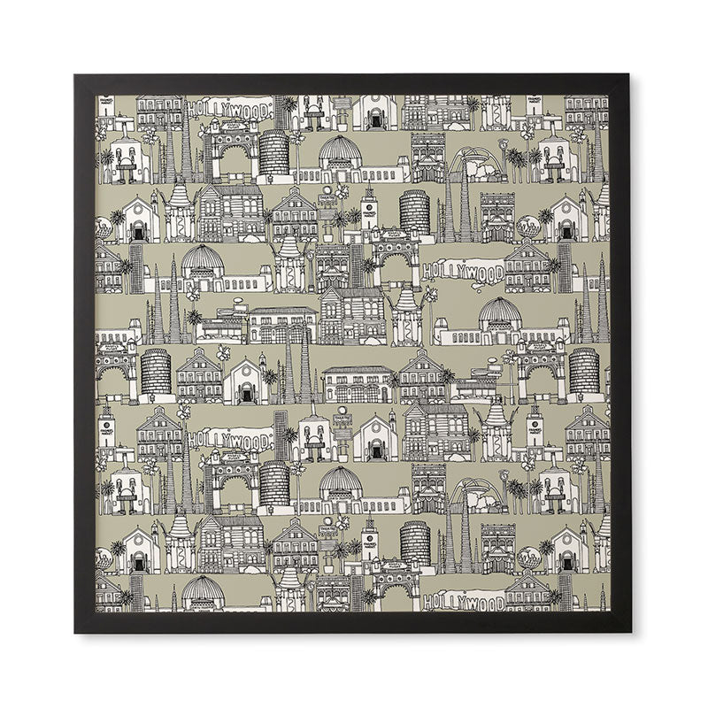 Sharon Turner Los Angeles Linen Framed Wall Art