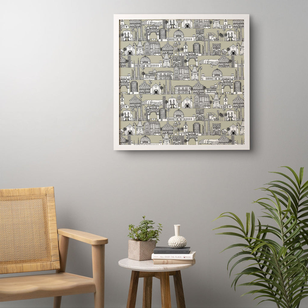 Sharon Turner Los Angeles Linen Framed Wall Art