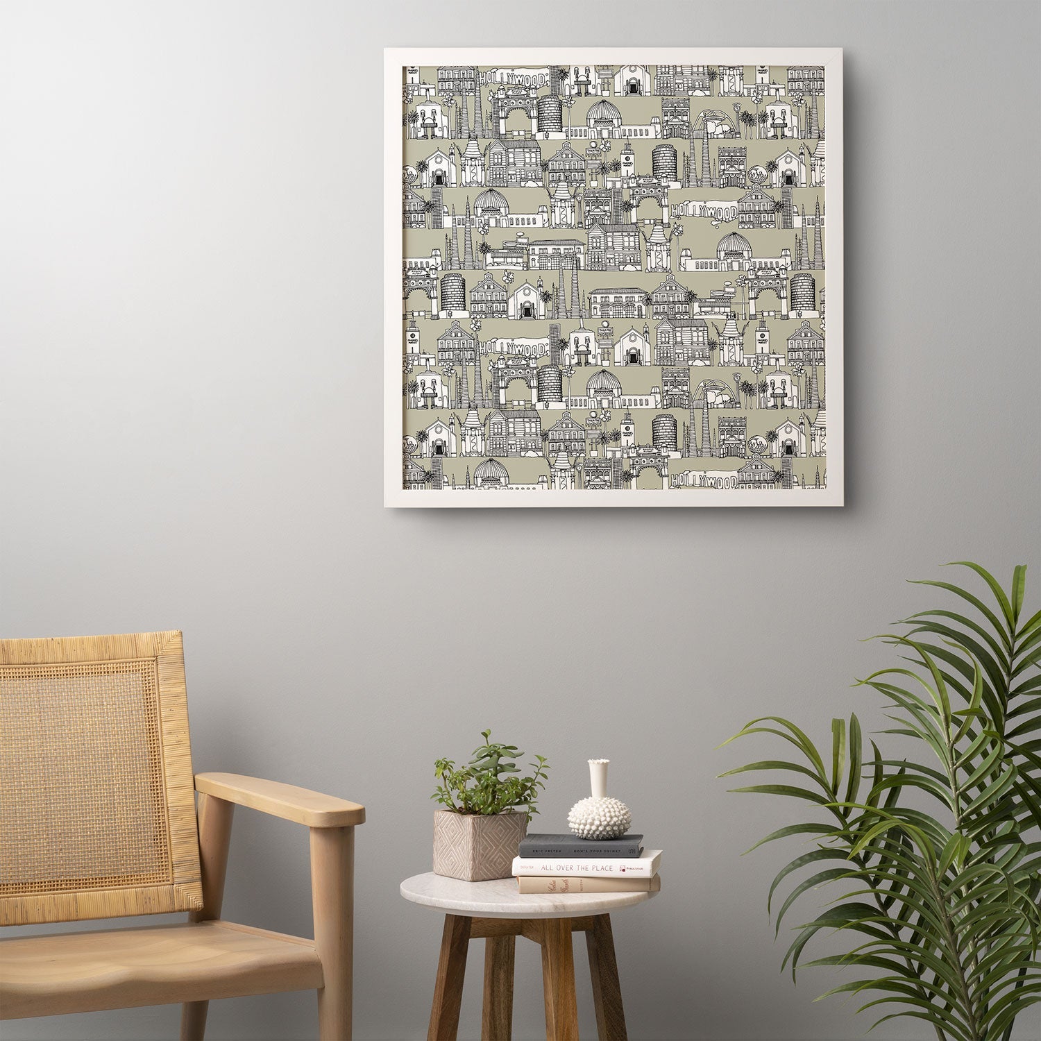Sharon Turner Los Angeles Linen Framed Wall Art