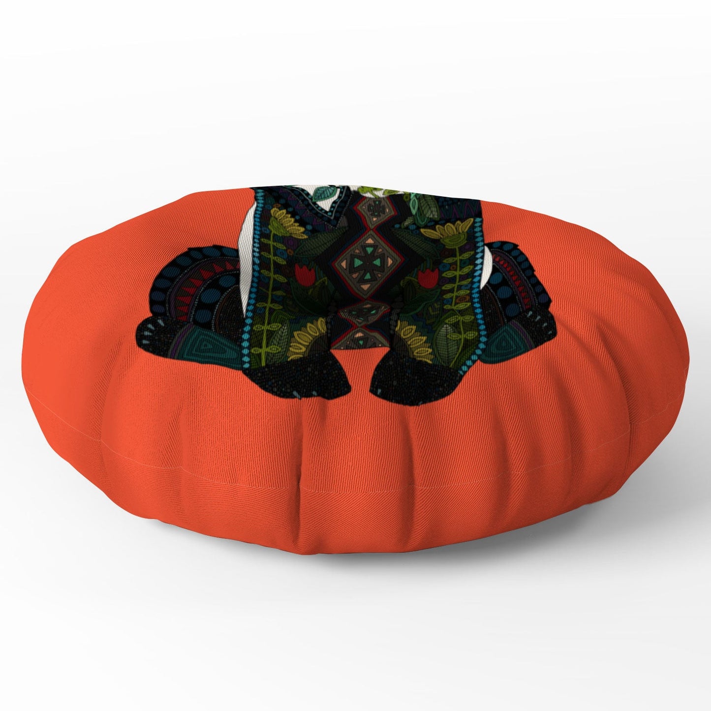 Sharon Turner panda Floor Pillow Round