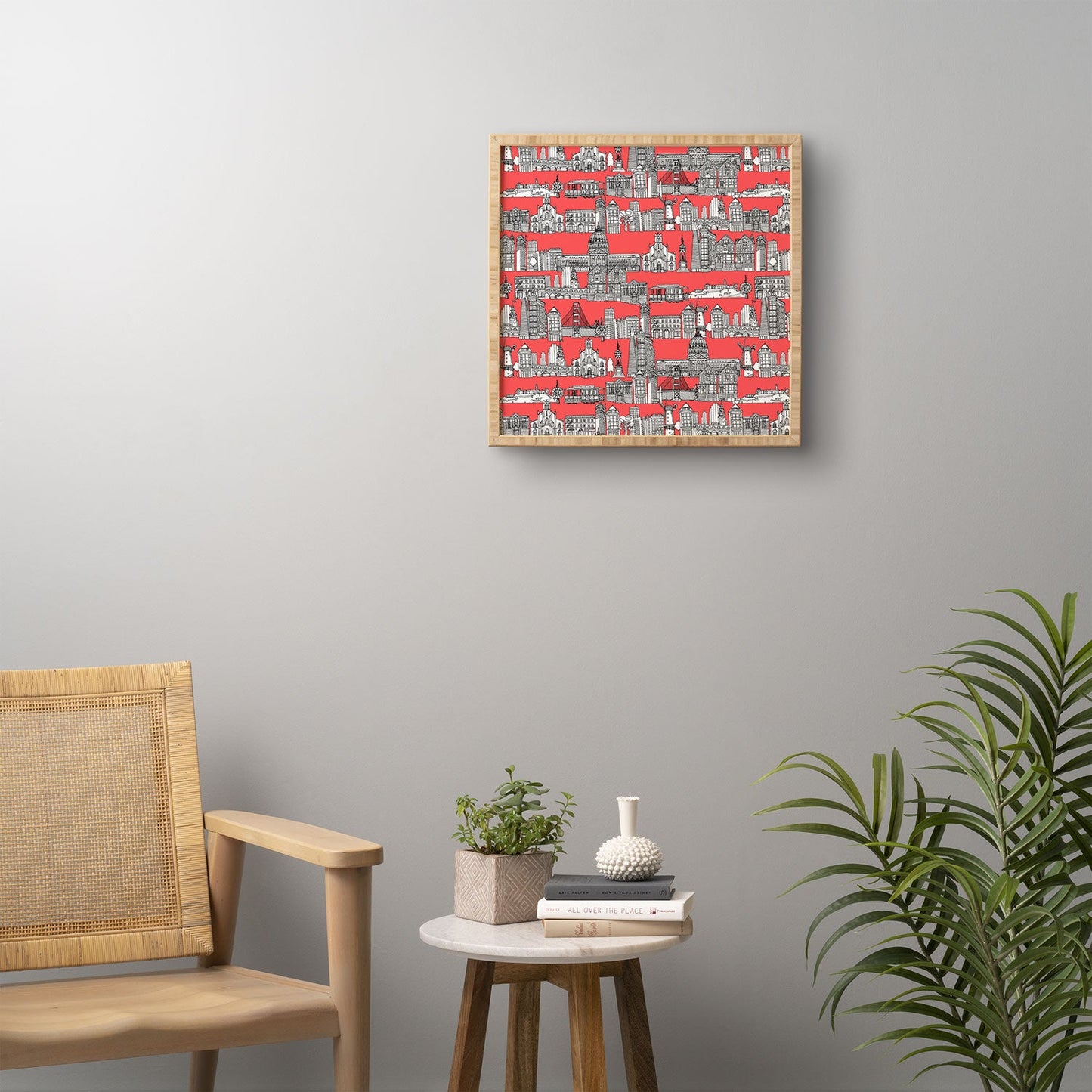 Sharon Turner San Francisco Coral Framed Wall Art