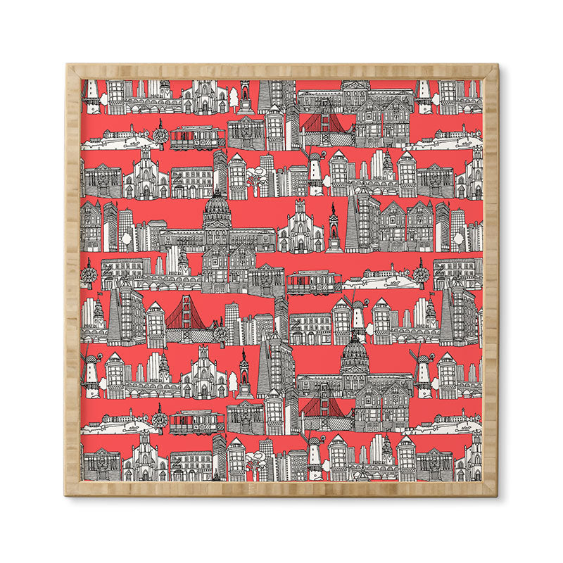 Sharon Turner San Francisco Coral Framed Wall Art