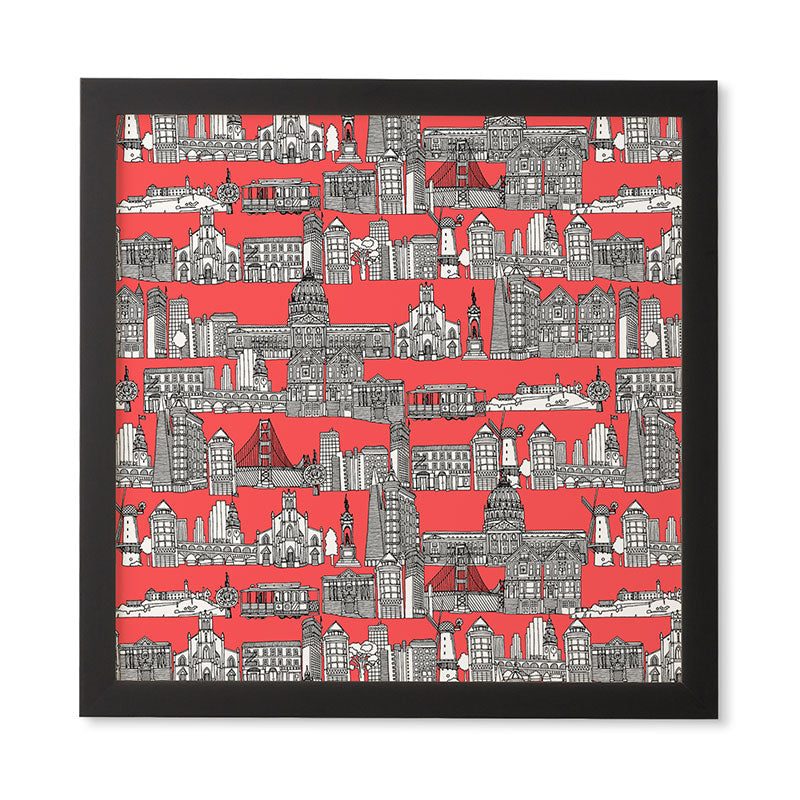 Sharon Turner San Francisco Coral Framed Wall Art