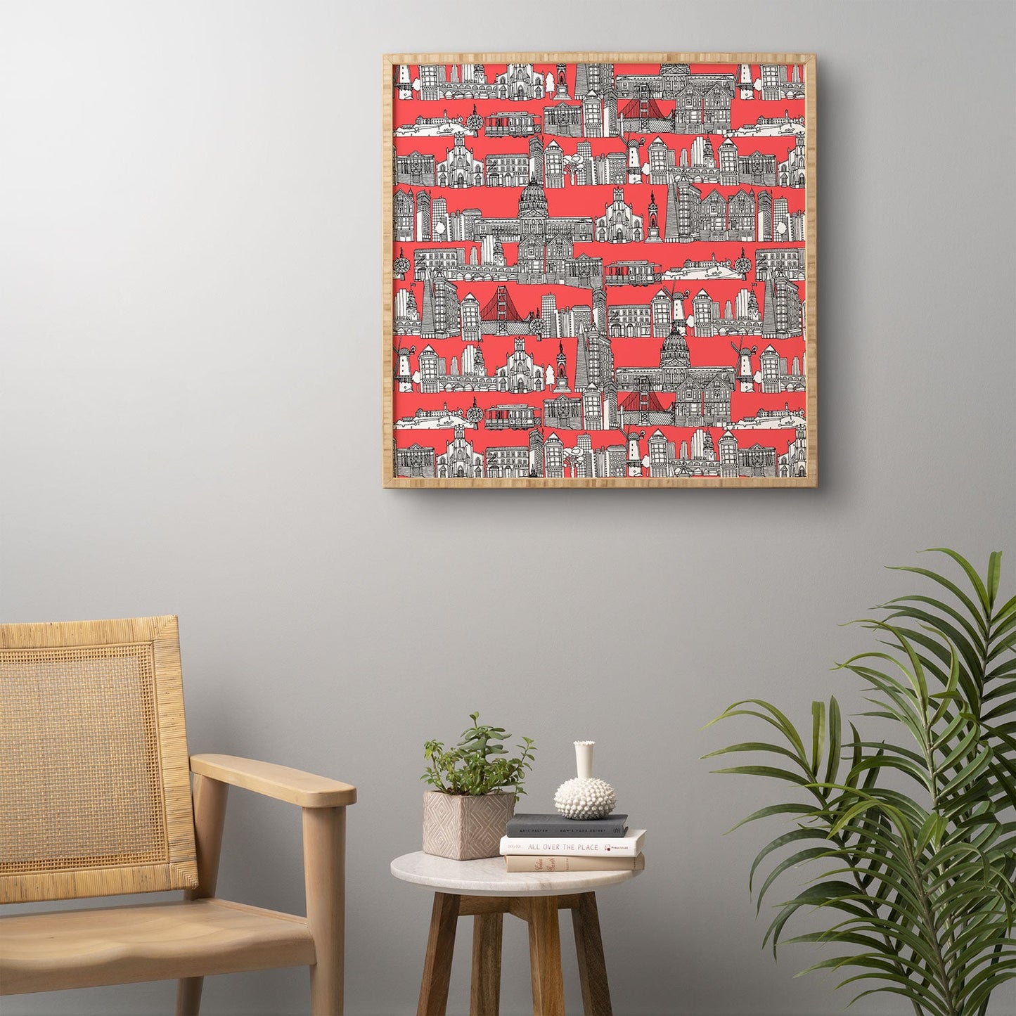 Sharon Turner San Francisco Coral Framed Wall Art