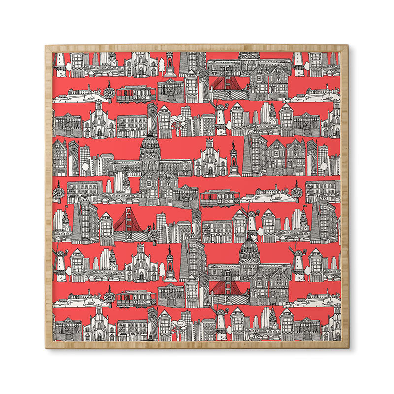 Sharon Turner San Francisco Coral Framed Wall Art