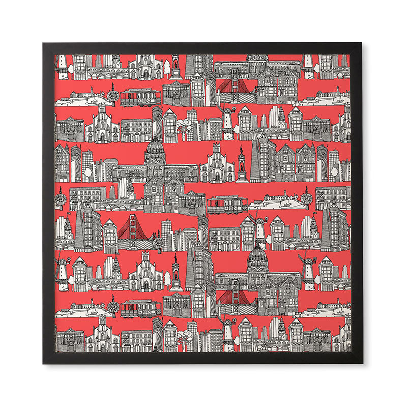 Sharon Turner San Francisco Coral Framed Wall Art
