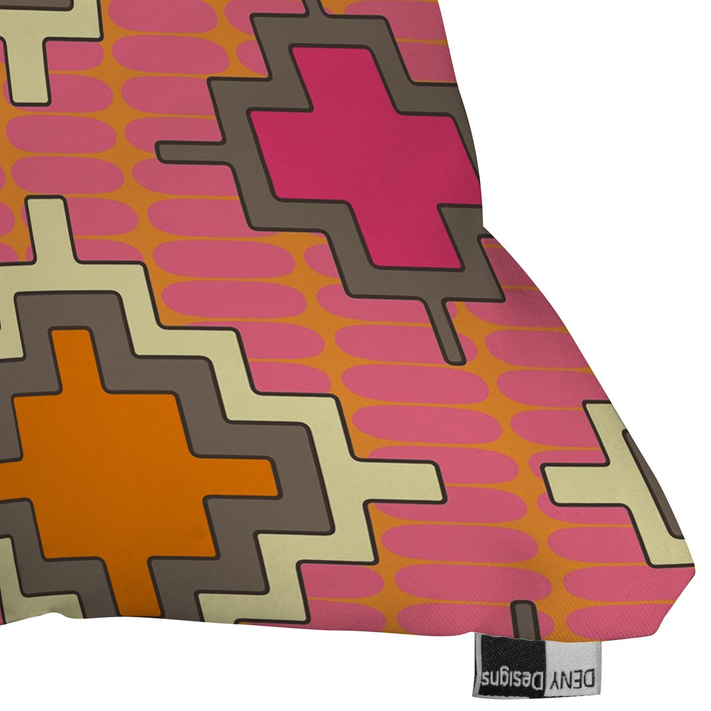 Sharon Turner Tangerine Kilim Throw Pillow