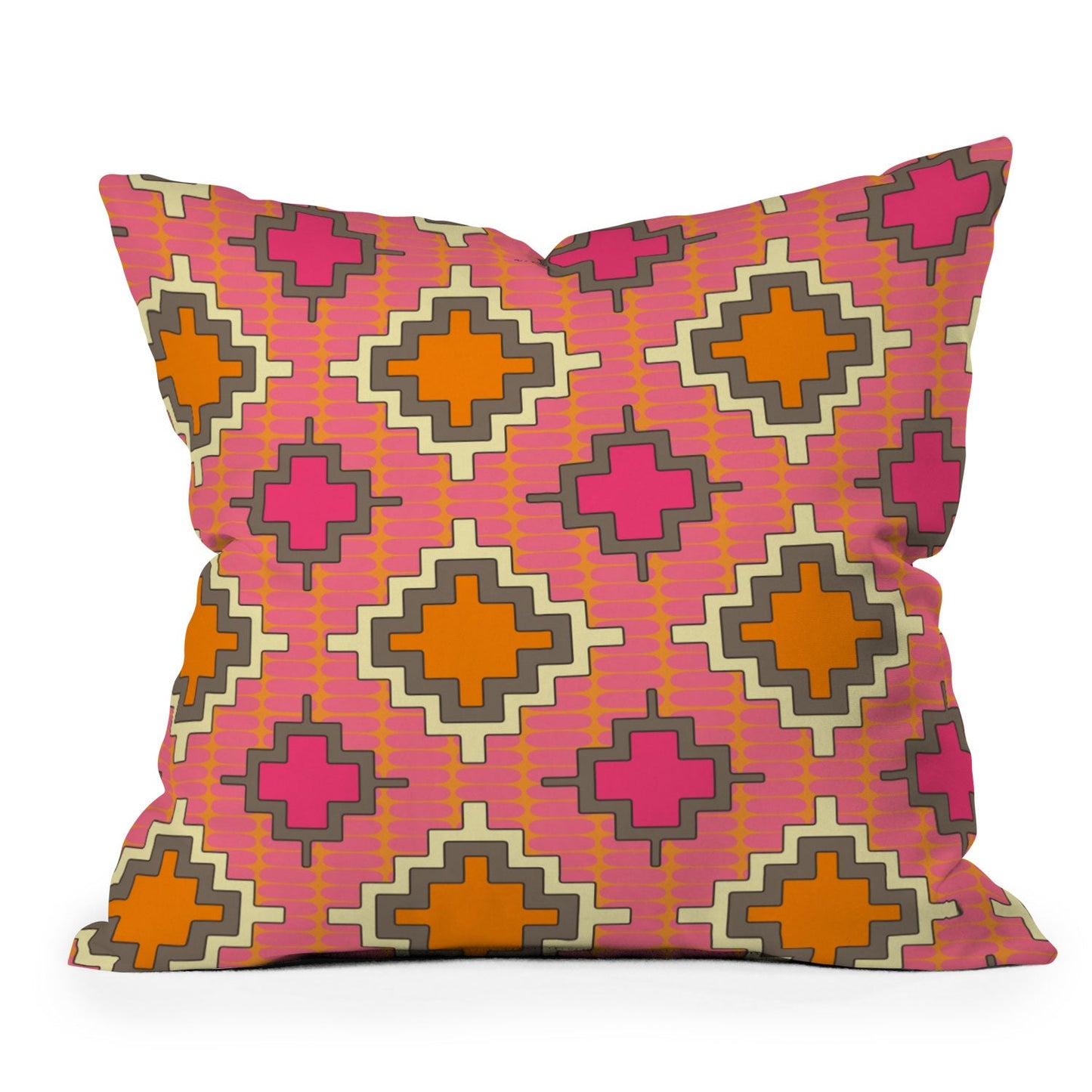 Sharon Turner Tangerine Kilim Throw Pillow