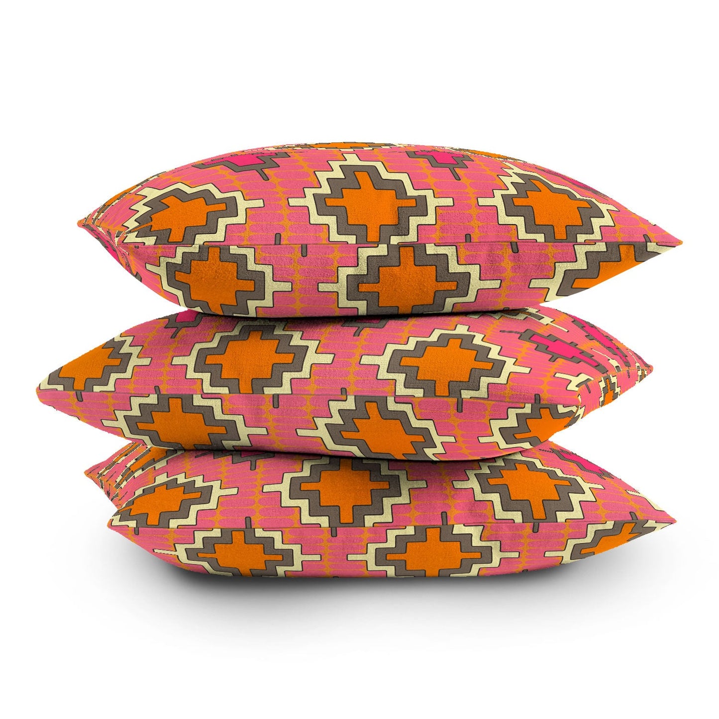 Sharon Turner Tangerine Kilim Throw Pillow