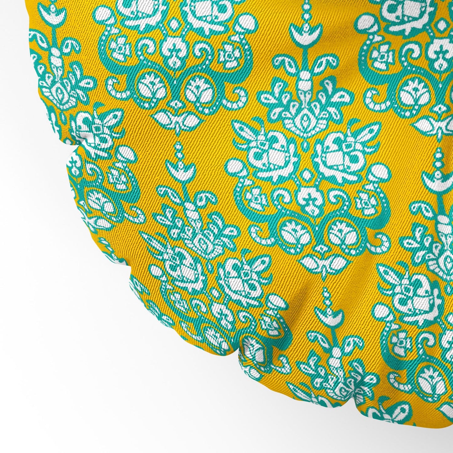 Sharon Turner Yasmita damask ikat Floor Pillow Round