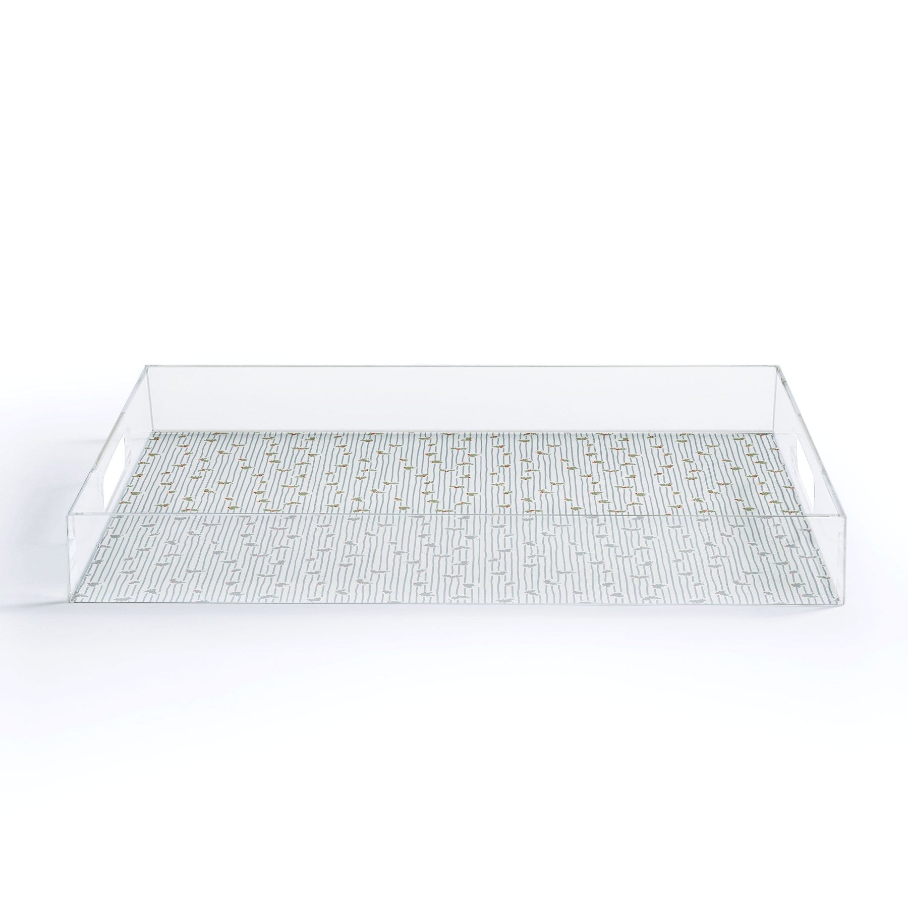 CoastL Studio Hand Drawn Holly Stripe Acrylic Tray