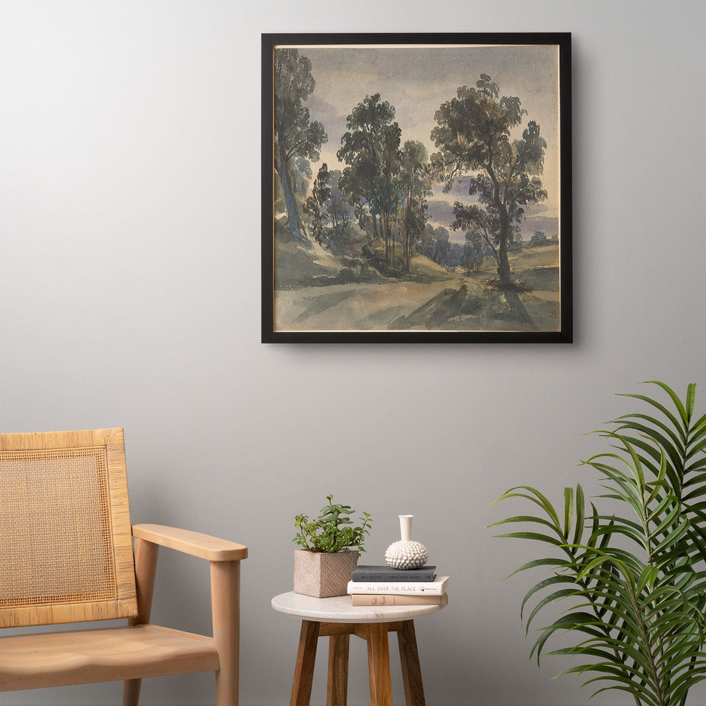 Shopability A Parkland View at Dusk Framed Wall Art