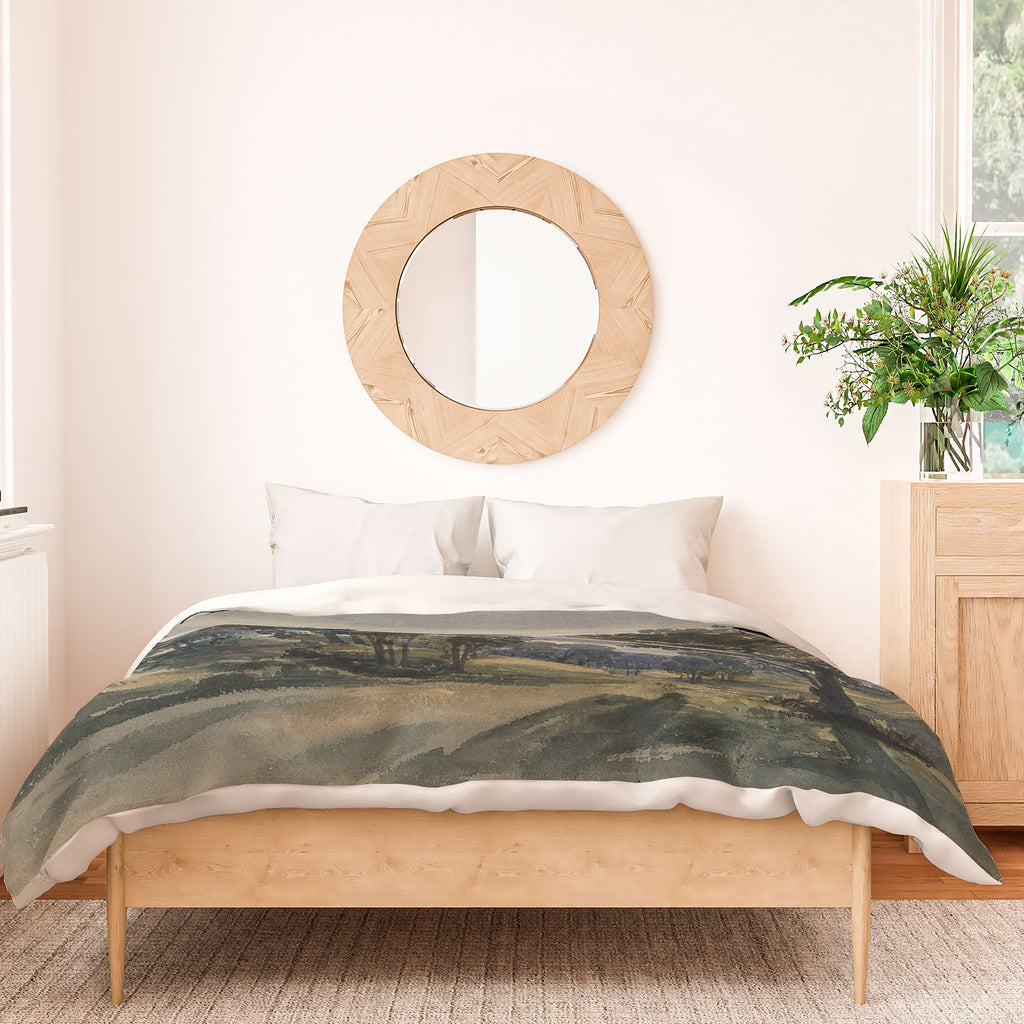 Shopability A Parkland View at Dusk Duvet Cover
