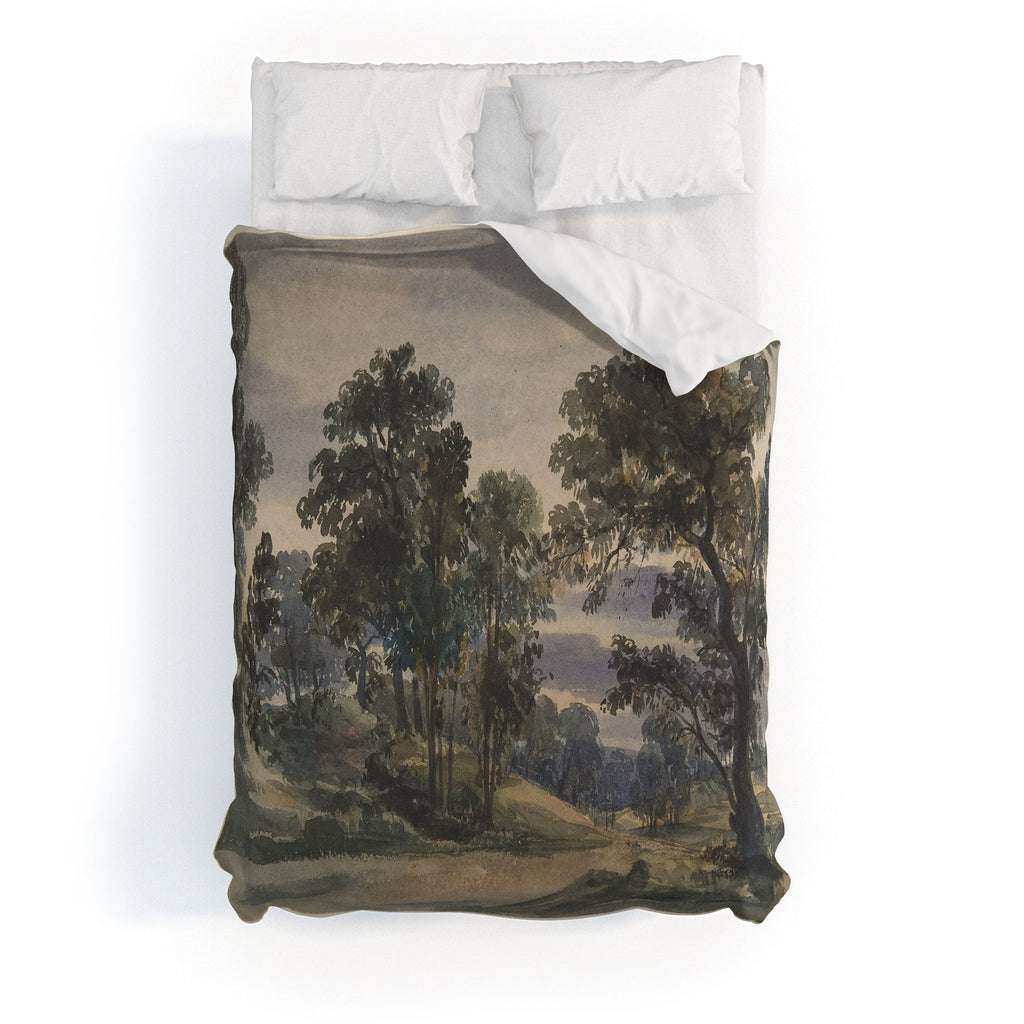Shopability A Parkland View at Dusk Duvet Cover