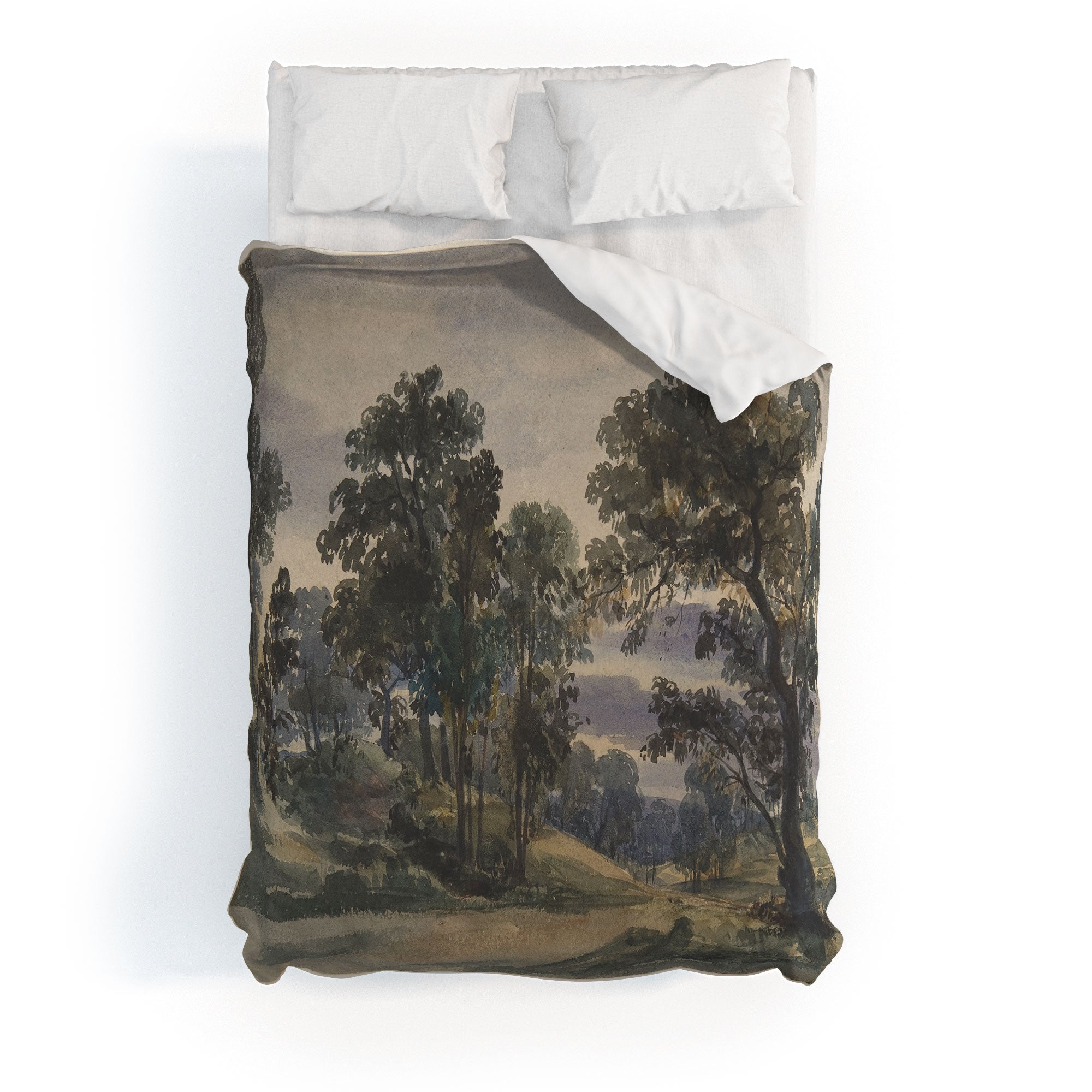 Shopability A Parkland View at Dusk Duvet Cover