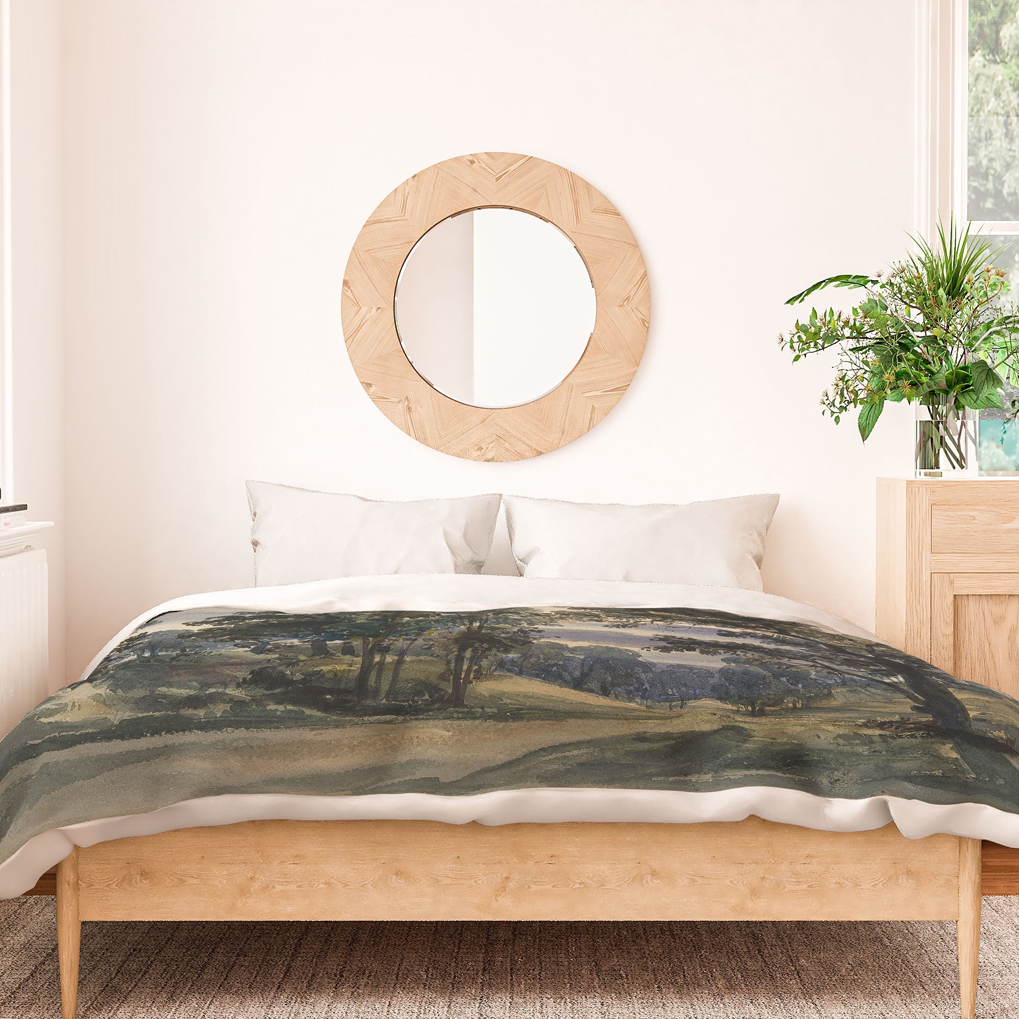 Shopability A Parkland View at Dusk Duvet Cover