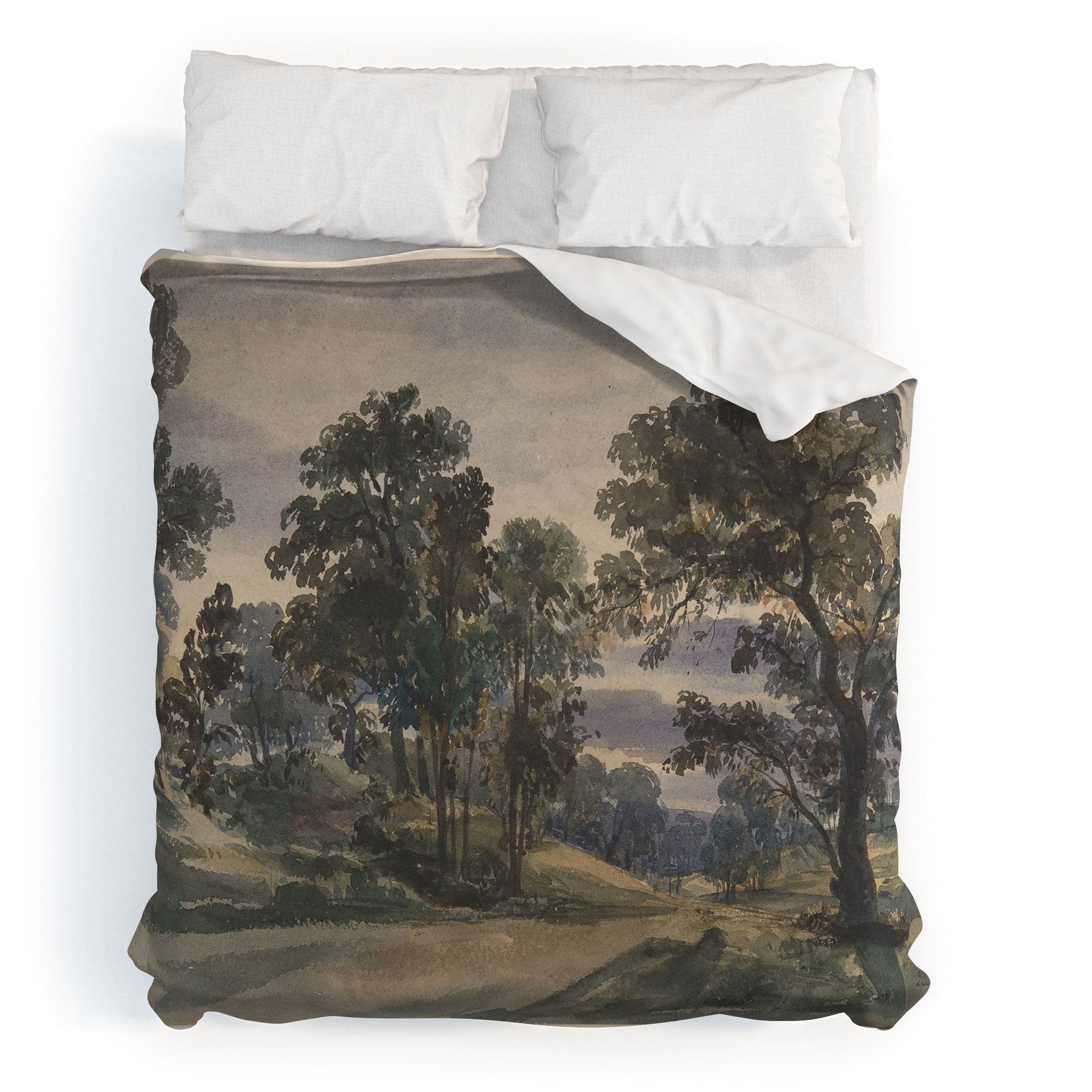 Shopability A Parkland View at Dusk Duvet Cover