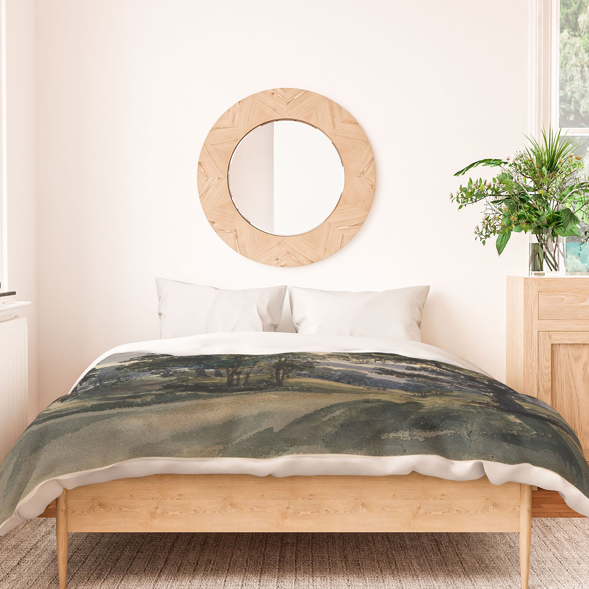 Shopability A Parkland View at Dusk Duvet Cover