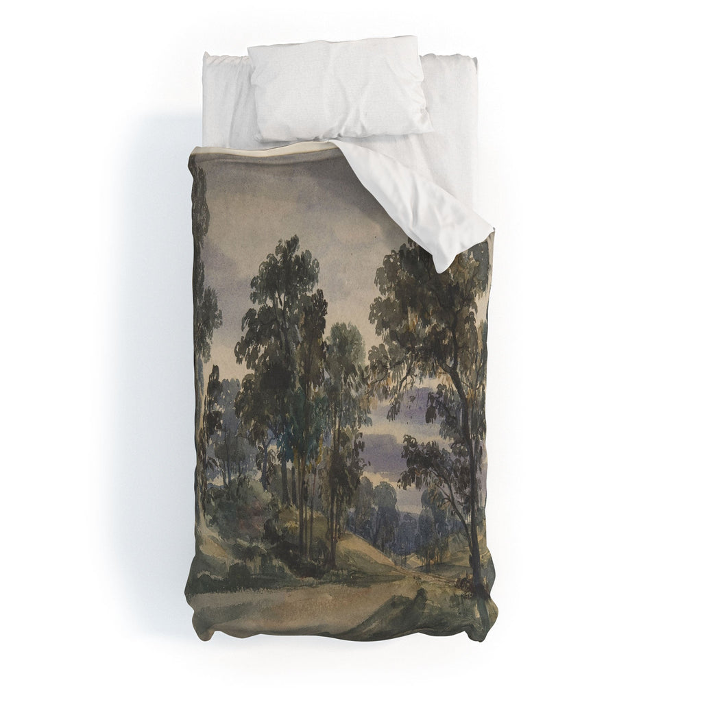 Shopability A Parkland View at Dusk Duvet Cover