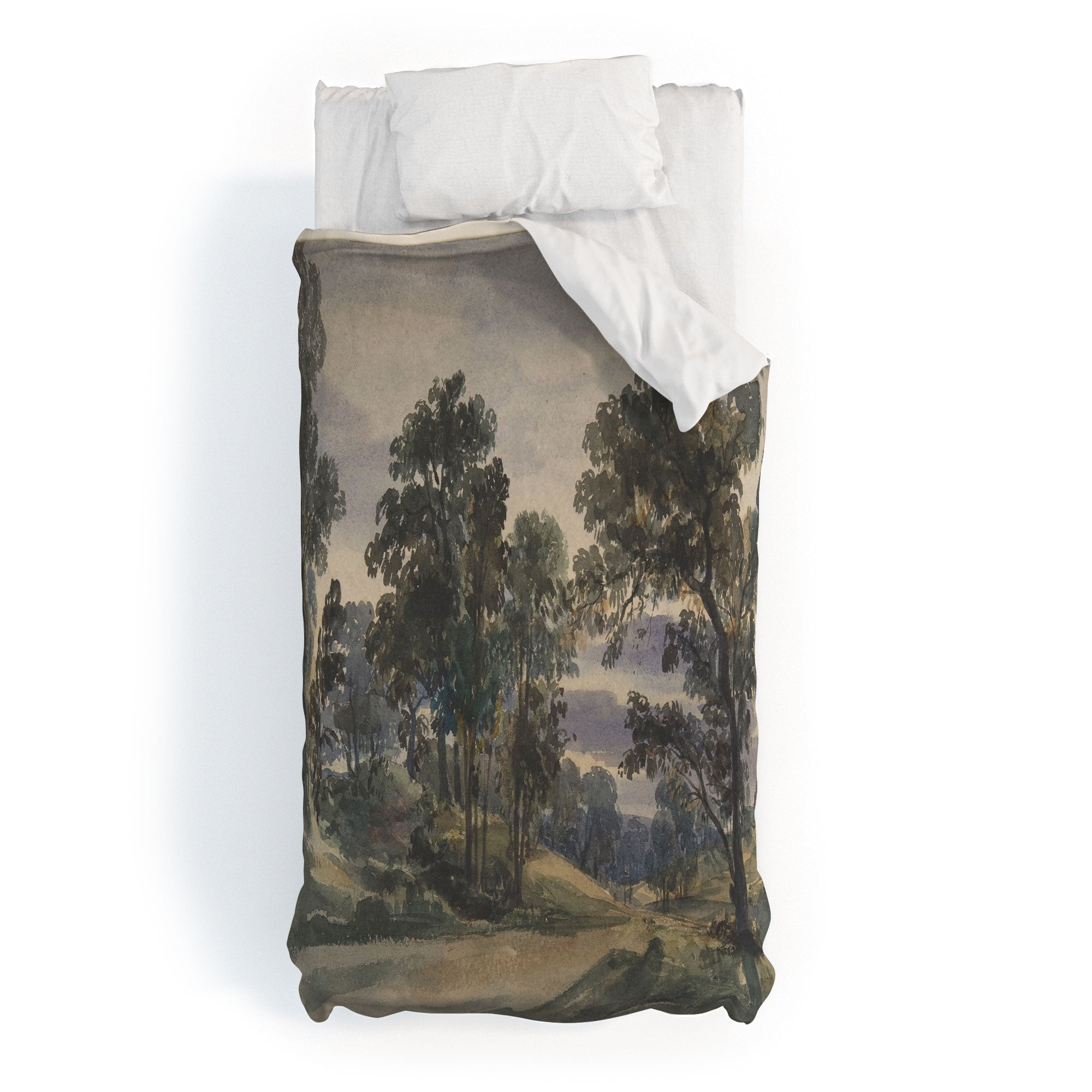 Shopability A Parkland View at Dusk Duvet Cover
