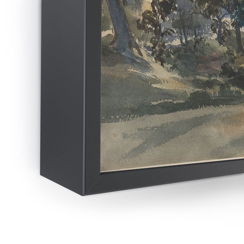 Shopability A Parkland View at Dusk Framed Mini Art Print