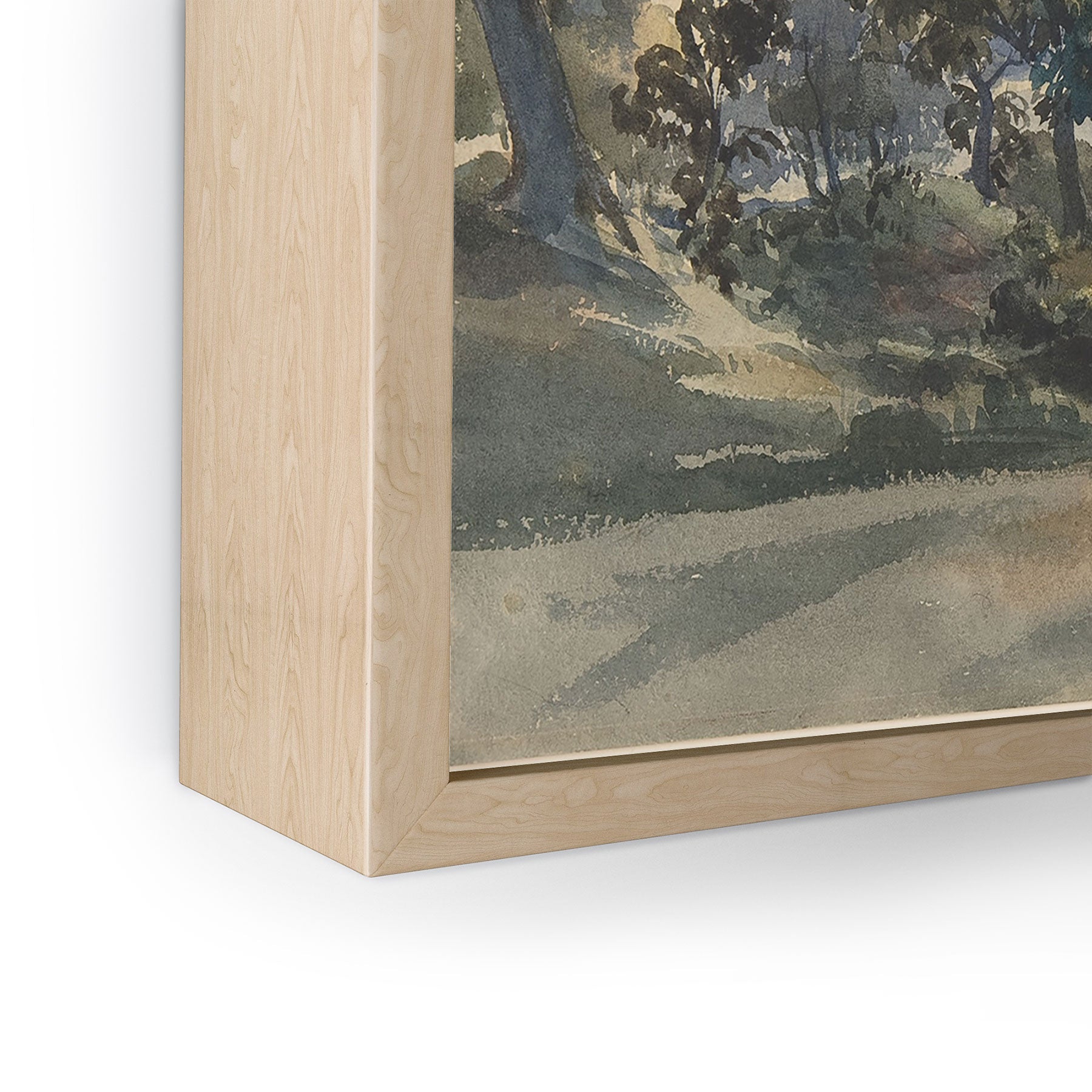 Shopability A Parkland View at Dusk Framed Mini Art Print