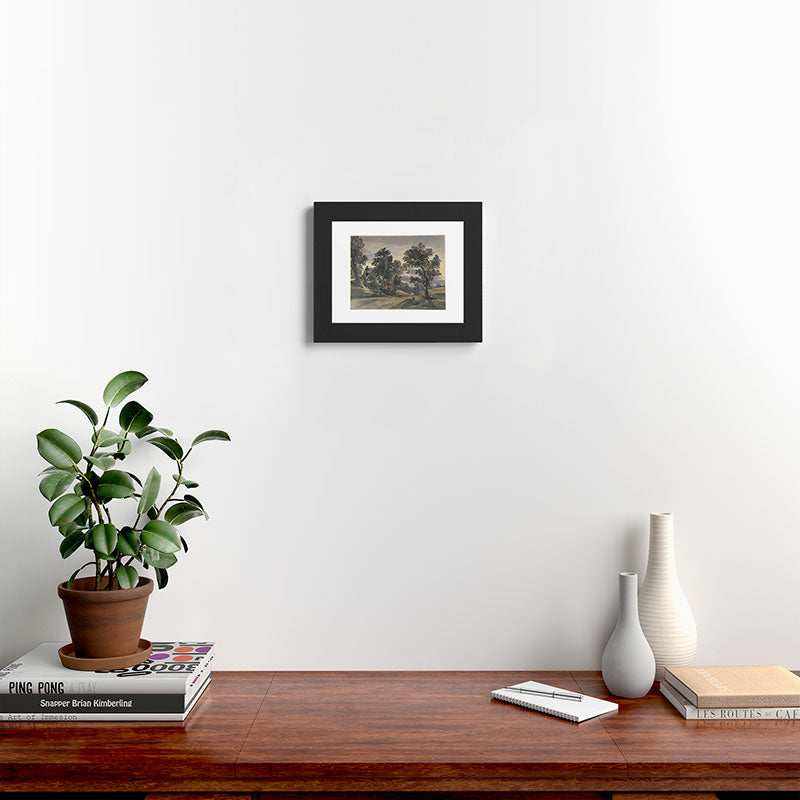 Shopability A Parkland View at Dusk Framed Art Print