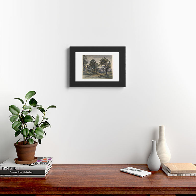 Shopability A Parkland View at Dusk Framed Art Print