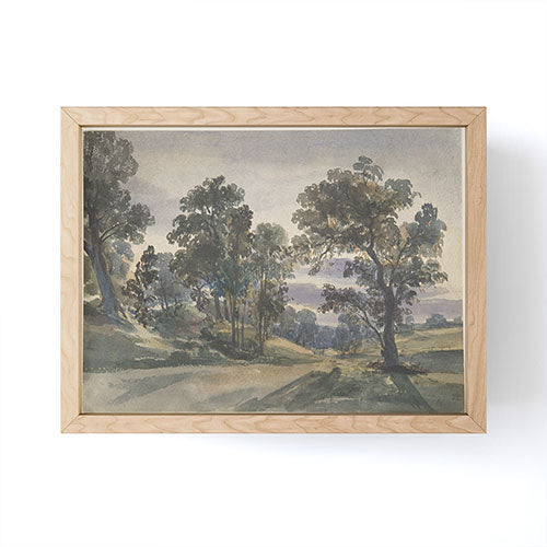 Shopability A Parkland View at Dusk Framed Mini Art Print