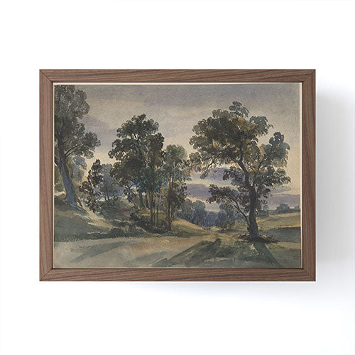Shopability A Parkland View at Dusk Framed Mini Art Print