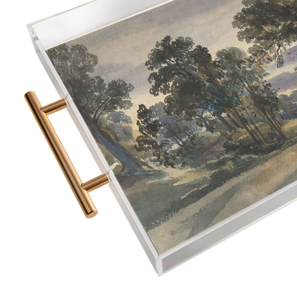 Shopability A Parkland View at Dusk Acrylic Tray