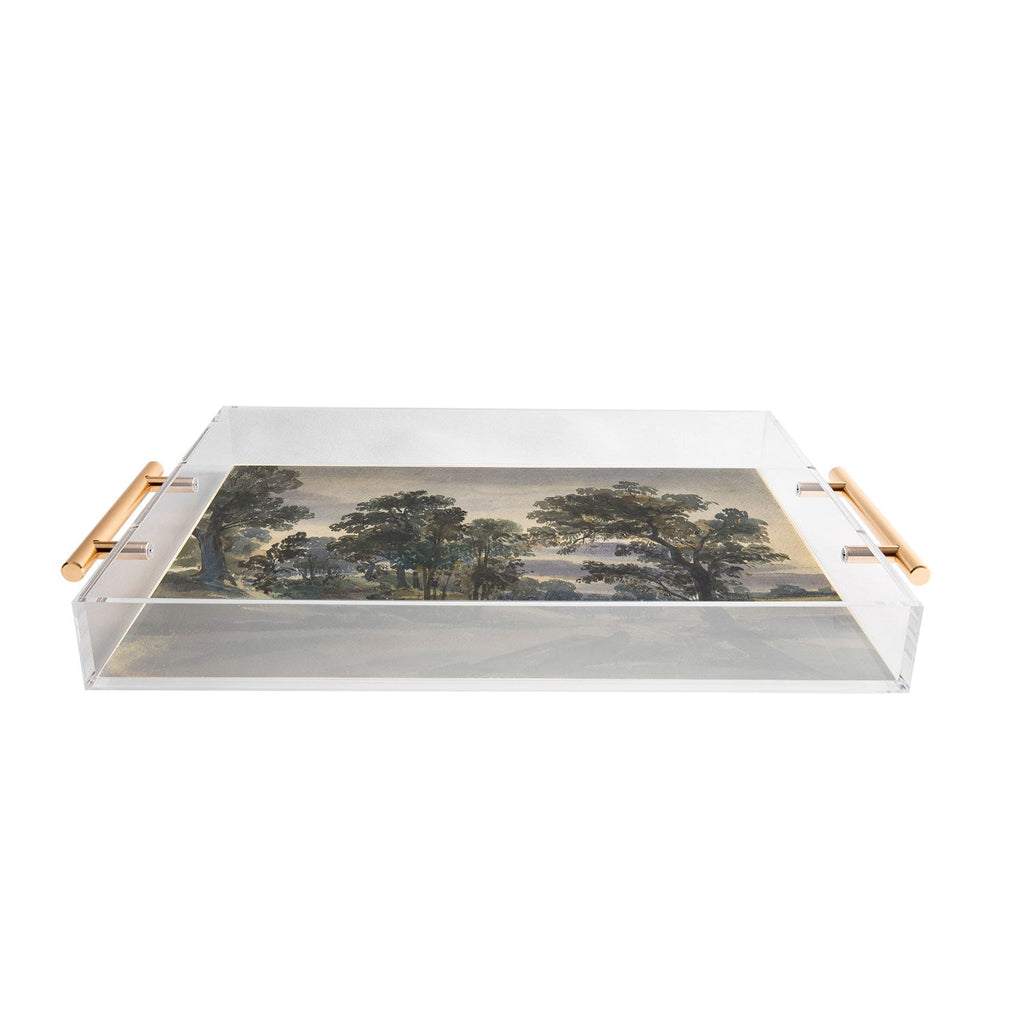 Shopability A Parkland View at Dusk Acrylic Tray