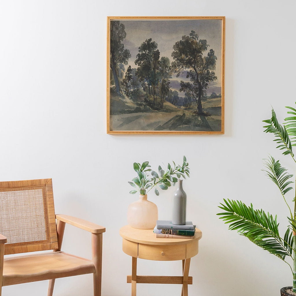Shopability A Parkland View at Dusk Framed Wall Art
