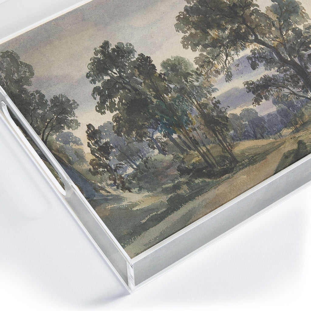 Shopability A Parkland View at Dusk Acrylic Tray