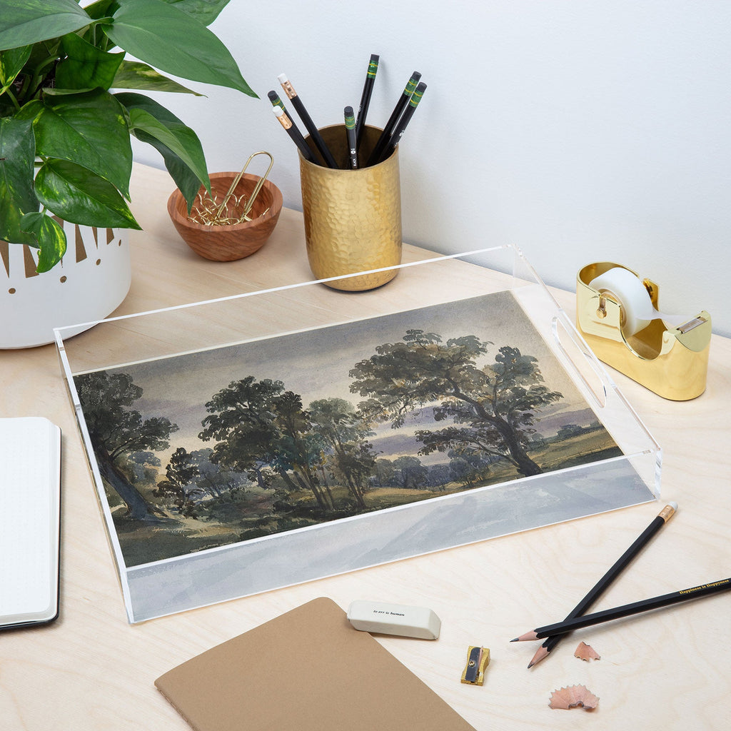 Shopability A Parkland View at Dusk Acrylic Tray
