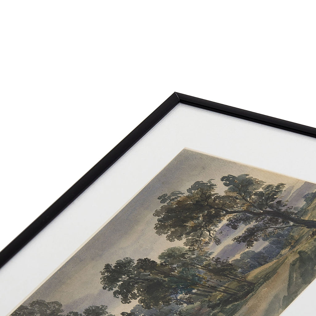 Shopability A Parkland View at Dusk Metal Framed Art Print