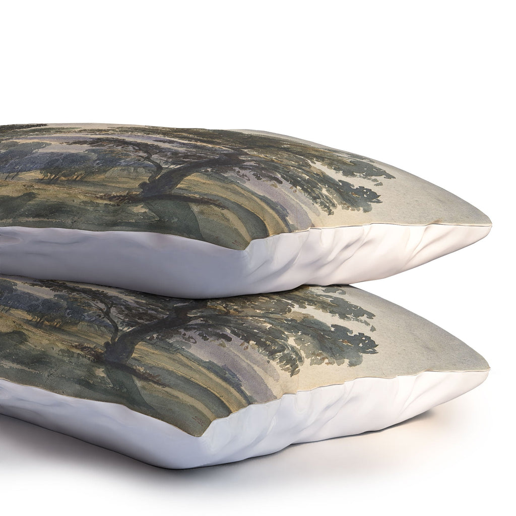 Shopability A Parkland View at Dusk Pillow Shams