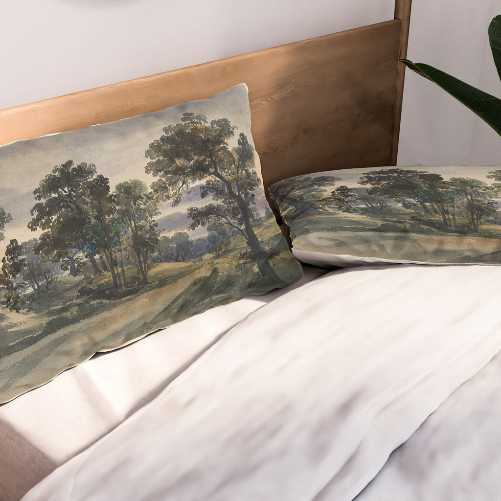 Shopability A Parkland View at Dusk Pillow Shams